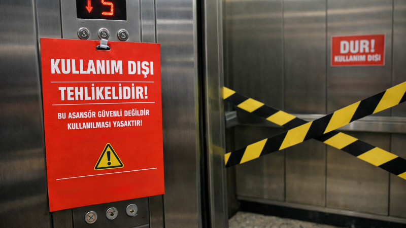 İzmir’de 3 bin 555 asansöre kırmızı etiket
