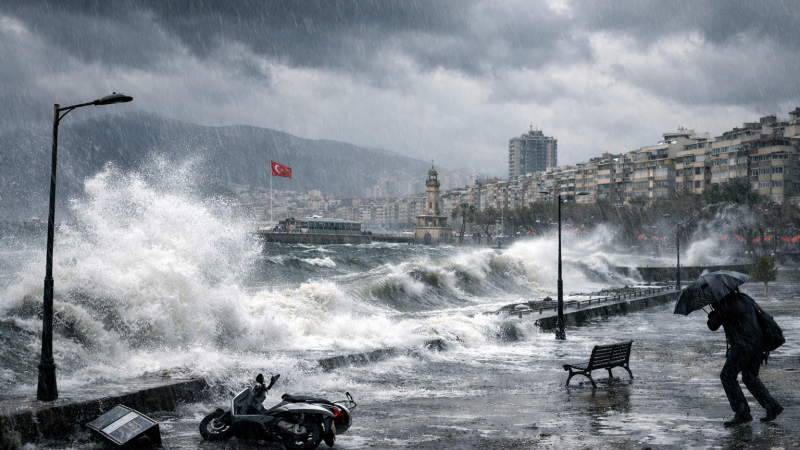 İzmir’de hava bozuyor: Fırtına ve yağış geliyor!